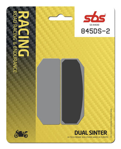 SBS Brake Pads Dual Sinter Road Racing Dynamic Racing Concept Hi-Tech 845DS-2