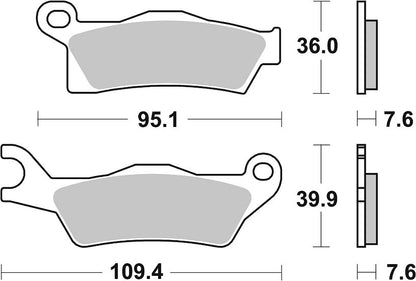 SBS Brake Pad Evo Sinter Hi-Tech Offroad 910RSI