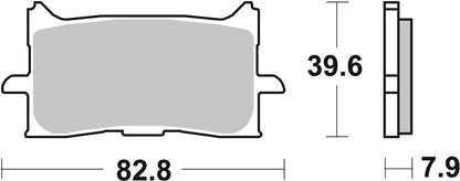 SBS Brake Pad Sinter Racing Hi-Tech 940HS