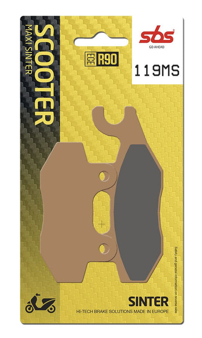 SBS Brake Pads Sinter Scooter Hi-Tech 119MS