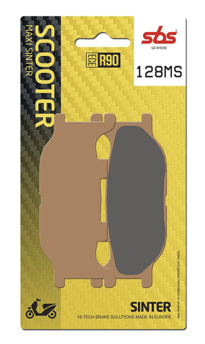 SBS Brake Pads Sinter Scooter Hi-Tech 128MS