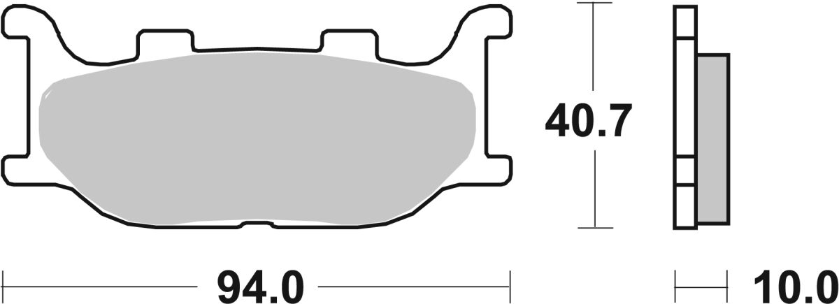 SBS Brake Pads Sinter Scooter Hi-Tech 128MS
