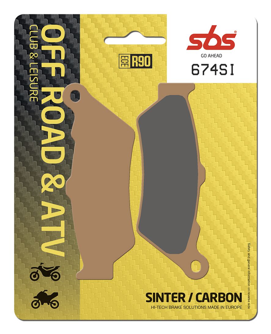 SBS Brake Pads Sinter Carbon Offroad Hi-Tech 674SI