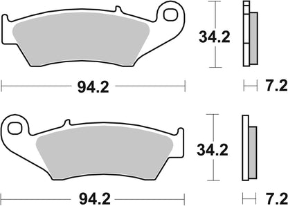 SBS Brake Pads Sinter Racing Hi-Tech 694HS