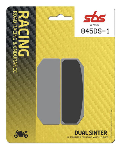 SBS Brake Pads Dual Sinter Road Racing Dynamic Racing Concept Hi-Tech 845DS-1