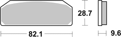 SBS Brake Pads Dual Sinter Road Racing Dynamic Racing Concept Hi-Tech 845DS-1