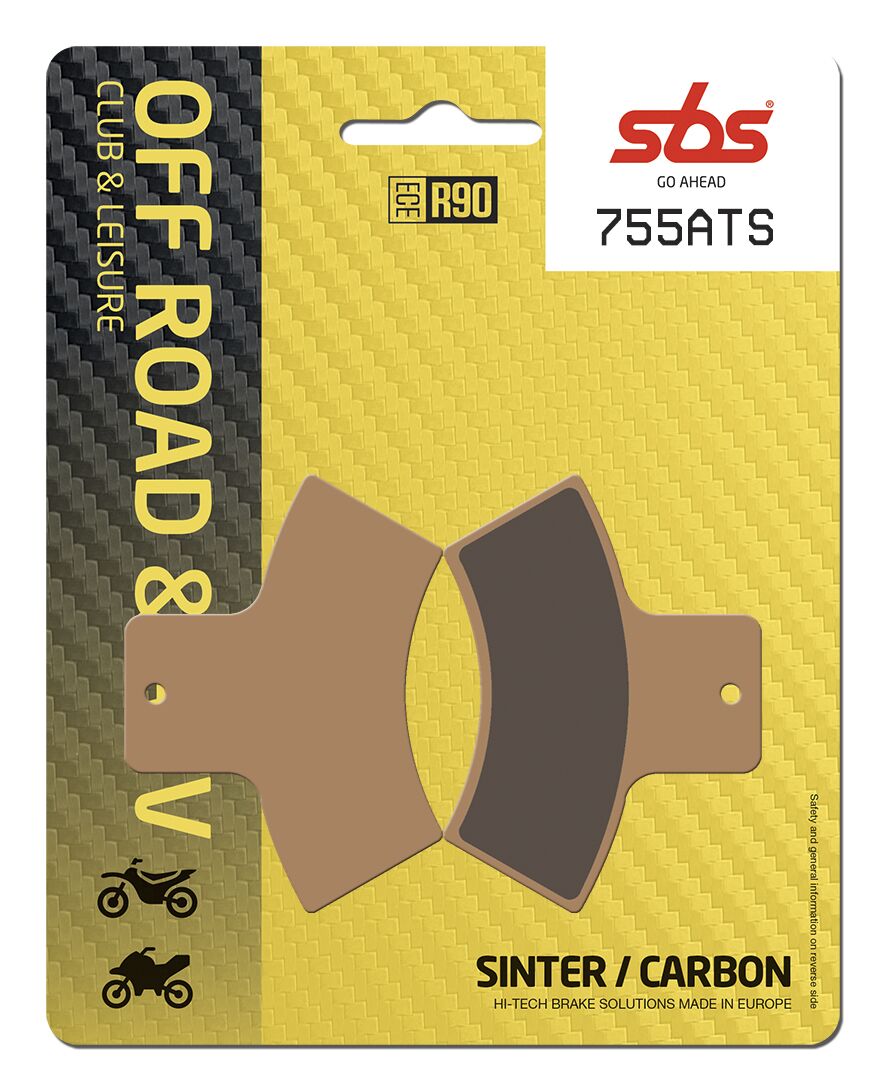 SBS Brake Pads Sinter Carbon ATV Hi-Tech 755ATS