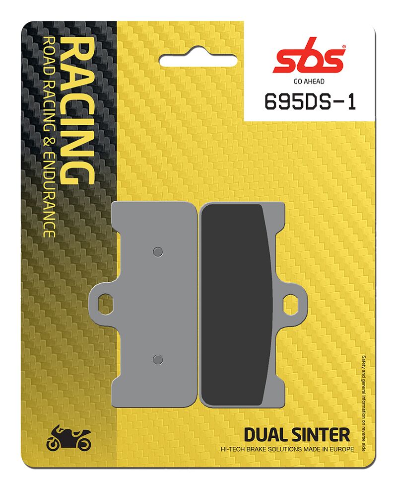 SBS BRAKE PAD DUAL SINTER DYNAMIC RACING CONCEPT 695DS-1
