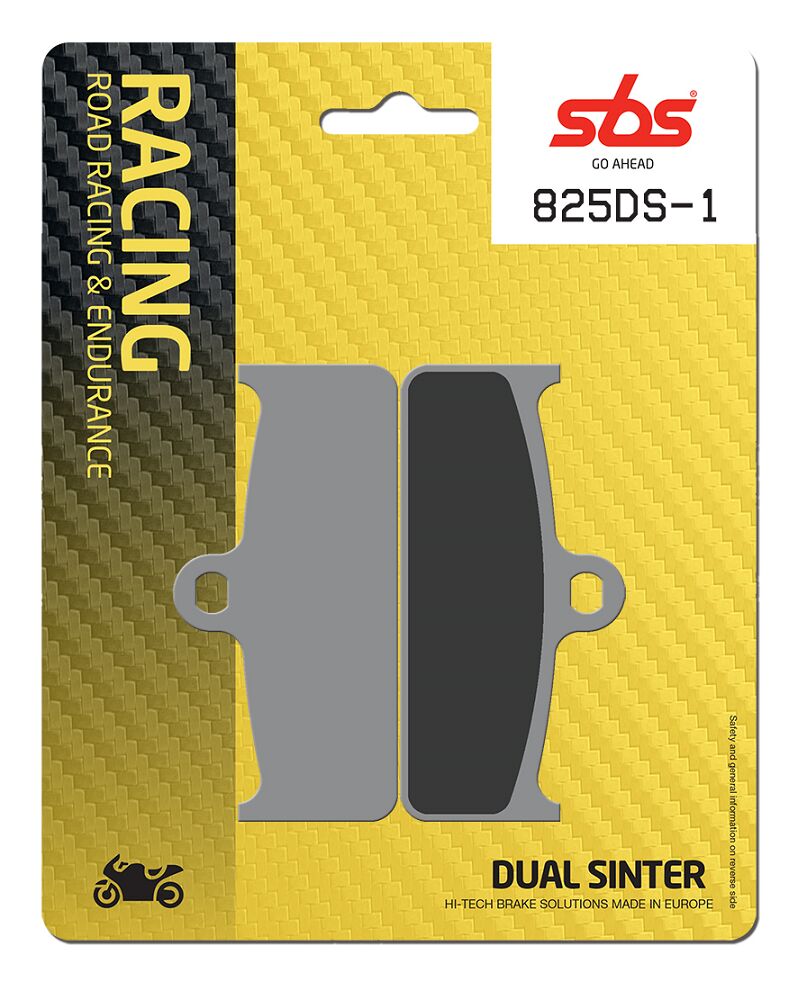 SBS BRAKE PAD DUAL SINTER DYNAMIC RACING CONCEPT 825DS-1