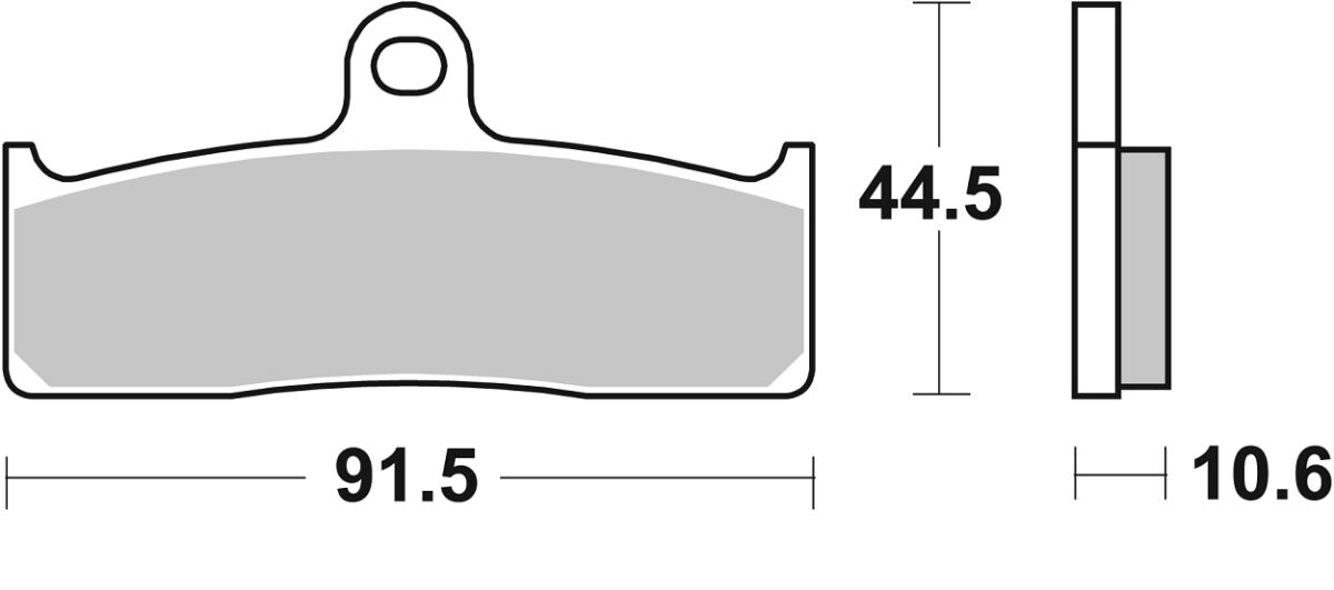SBS BRAKE PAD DUAL SINTER DYNAMIC RACING CONCEPT 865DS-1