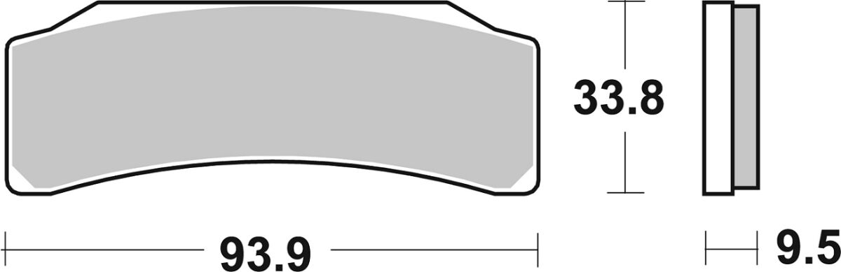 SBS BRAKE PAD DUAL SINTER DYNAMIC RACING CONCEPT 889DS-1