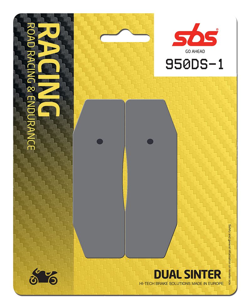SBS BRAKE PAD DUAL SINTER DYNAMIC RACING CONCEPT 950DS-1