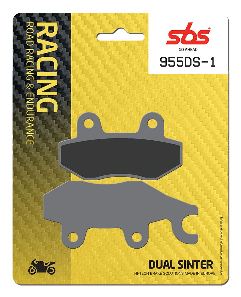 SBS BRAKE PAD DUAL SINTER DYNAMIC RACING CONCEPT 955DS-1