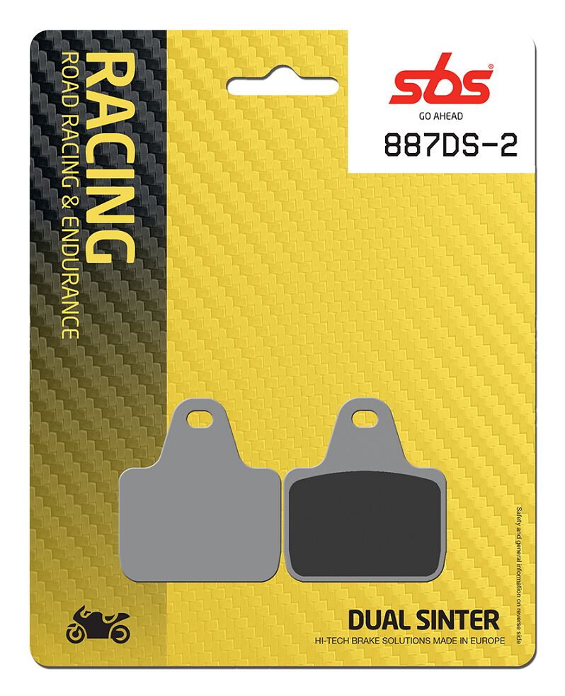 SBS BRAKE PAD DUAL SINTER DYNAMIC RACING CONCEPT 887DS-2