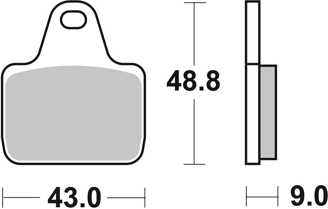 SBS BRAKE PAD DUAL SINTER DYNAMIC RACING CONCEPT 887DS-2