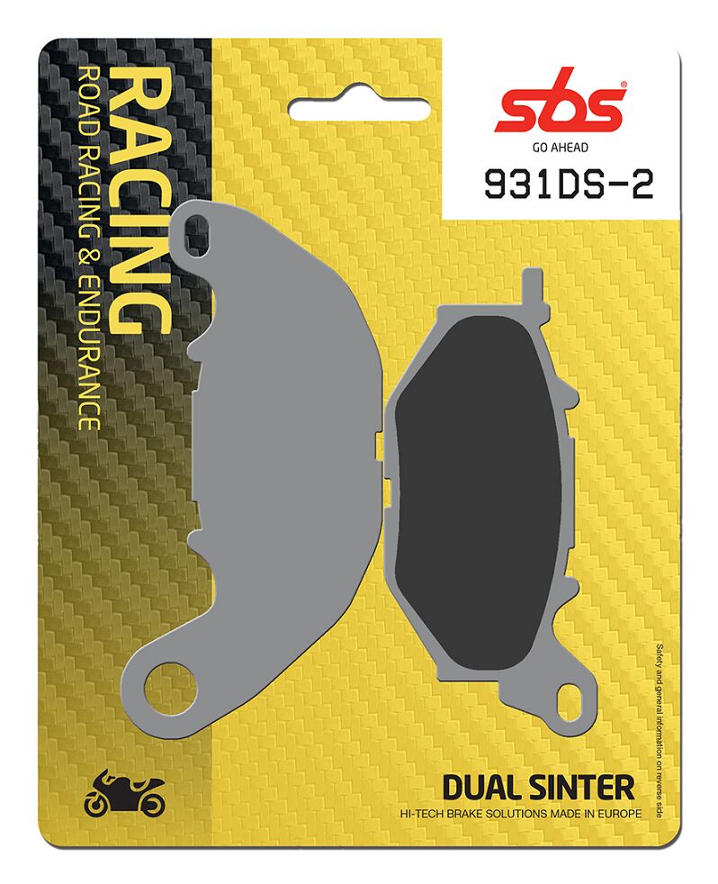 SBS BRAKE PAD DUAL SINTER DYNAMIC RACING CONCEPT 931DS-2