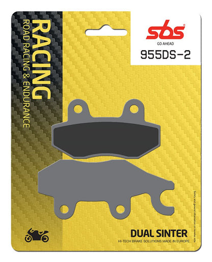 SBS BRAKE PAD DUAL SINTER DYNAMIC RACING CONCEPT 955DS-2