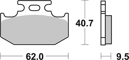 SBS BRAKE PAD SINTER CARBON OFFROAD 648SI