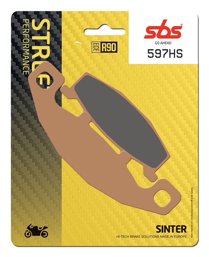 SBS BRAKE PAD HS SINTER STREET 597HS