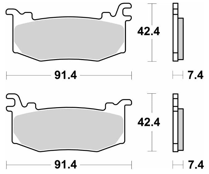 SBS BRAKE PAD SINTER RACING 1012RST