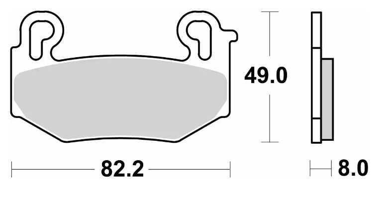 SBS BRAKE PAD SINTER RACING 1004RST