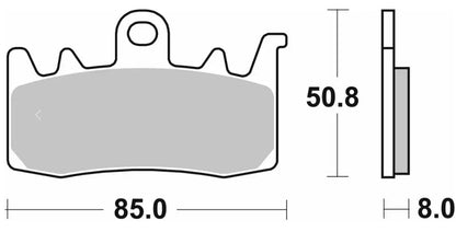 SBS BRAKE PAD SINTER HS 900H.HS