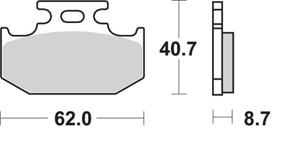 SBS BRAKE PAD SBS 632HF 632HF