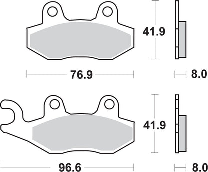 SBS BRAKE PAD SINT REAR 611LS