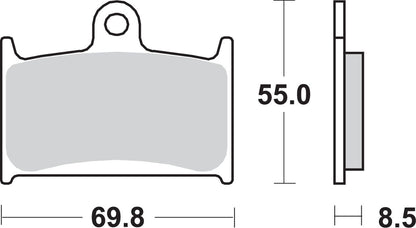 SBS BRAKE PAD SBS 624HS 624HS