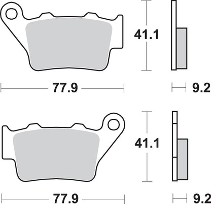 SBS BRAKE PAD SINT REAR 675LS