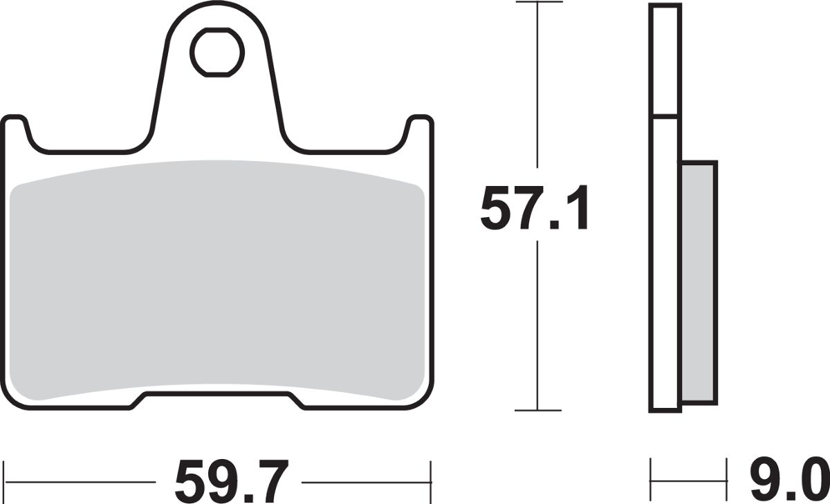 SBS BRAKE PAD SINT REAR 765LS