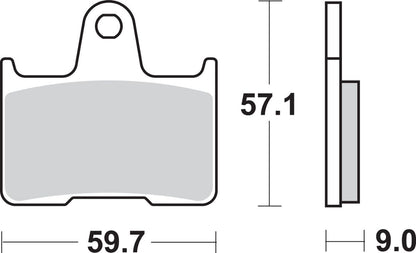 SBS BRAKE PAD SINT REAR 765LS