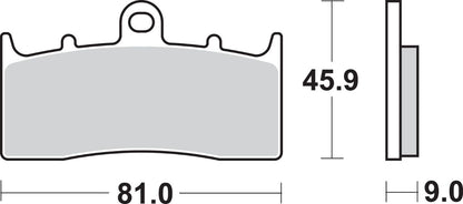 SBS BRAKE PAD SBS 778HS 778HS