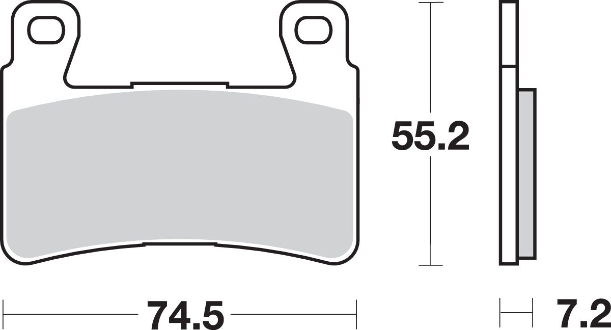 SBS BRAKE PAD SBS 734HS 734HS