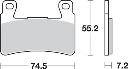 SBS BRAKE PAD SBS 734HS 734HS