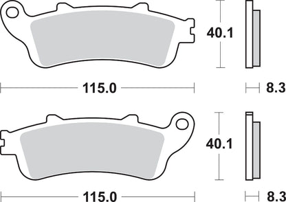 SBS BRAKE PAD SINT REAR 736LS