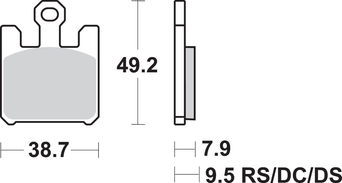 SBS BRAKE PAD SBS 788HS 788HS