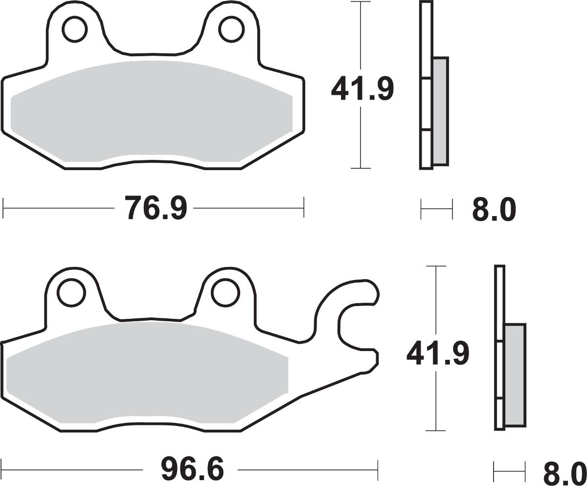 SBS BRAKE PAD SBS 638HF 638HF