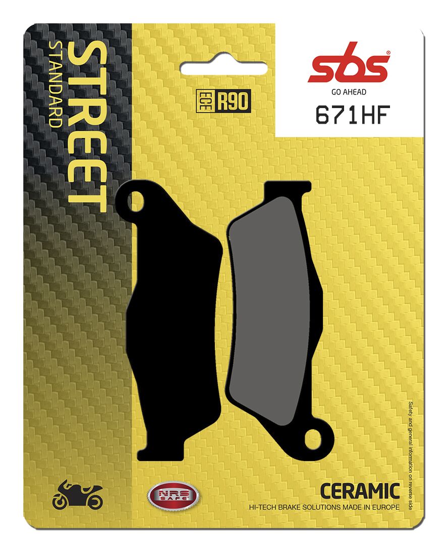 SBS Brake Pads Ceramic Hi-Tech 671HF