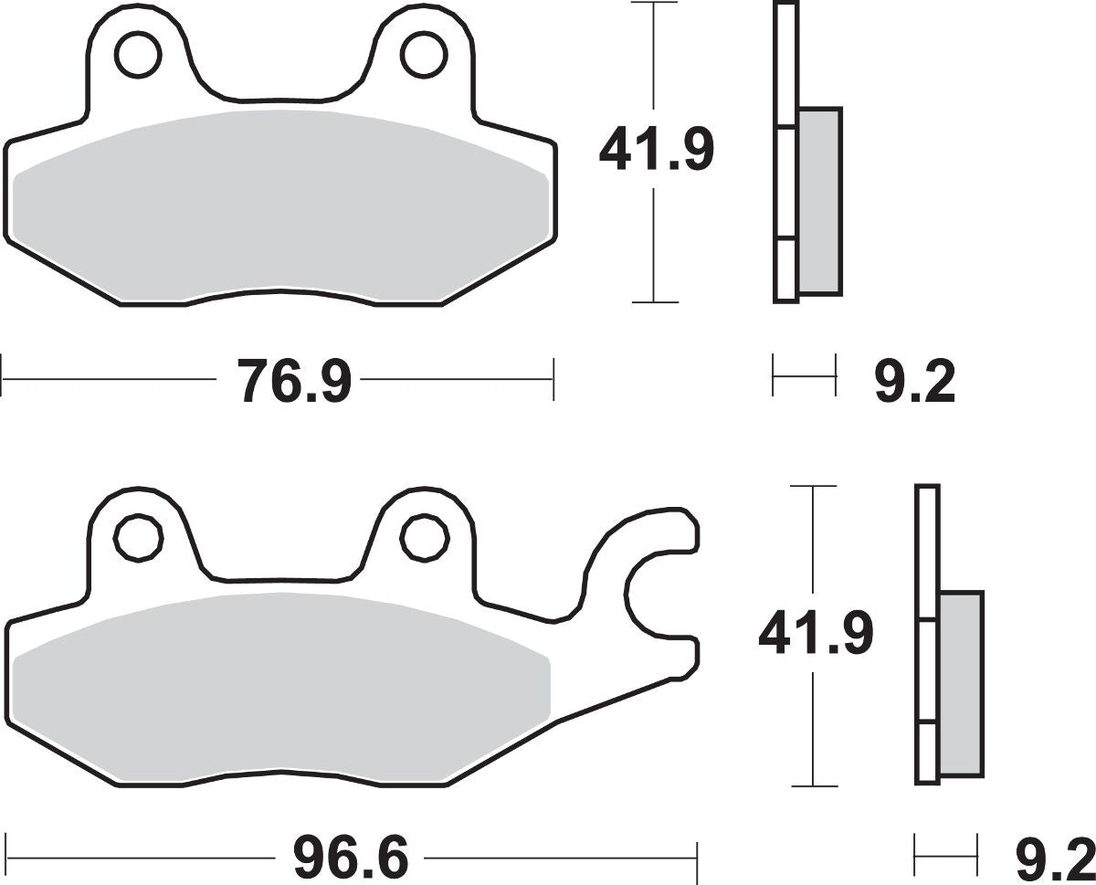 SBS Brake Pads Ceramic Hi-Tech 688HF