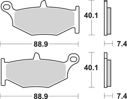 SBS BRAKE PAD SBS 833HF 833HF