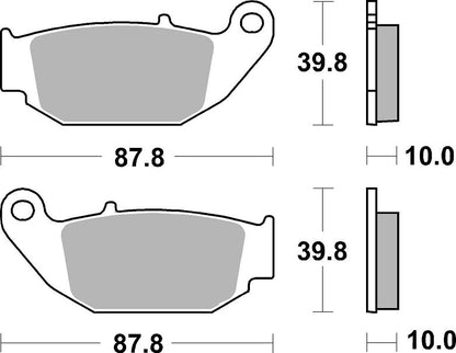 SBS Brake Pad Ceramic Hi-Tech Street 915HF
