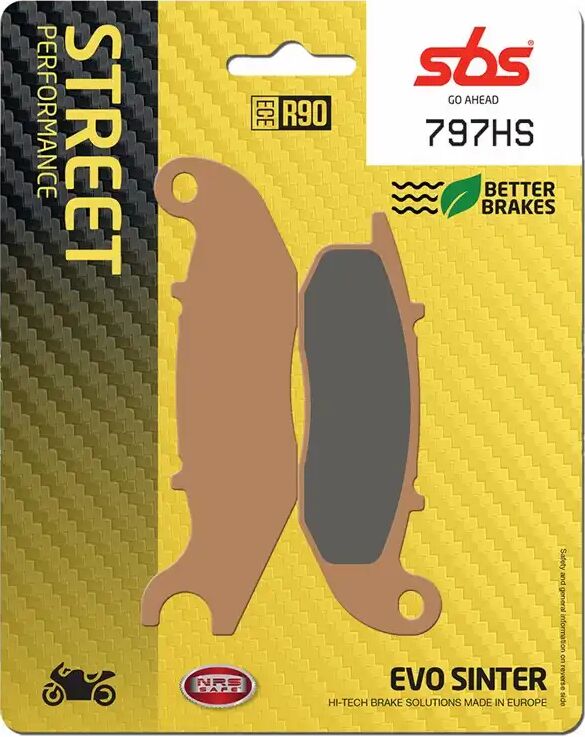 SBS BRAKE PAD HS SINTERED STREET 797HS