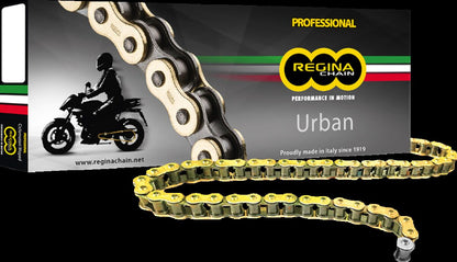REGINA 124 OROY 100 RIVET LINK 420 NON-SEAL REPLACEMENT DRIVE CHAIN / GOLD 124OROY/1019
