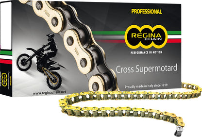 REGINA 135 RH2 106 CLIP LINK 520 NON-SEAL DRIVE CHAIN / GOLD|NATURAL 135RH2/1007