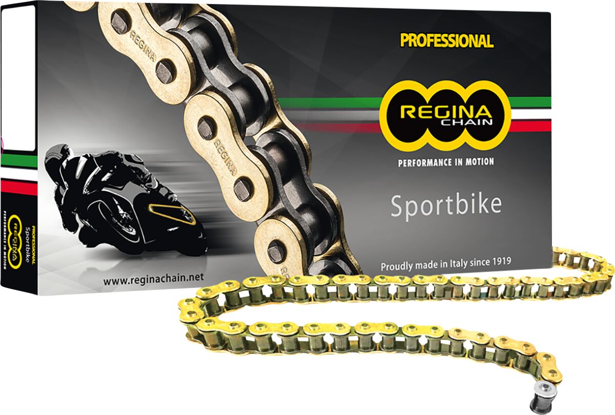 REGINA ZRP 110 RIVET LINK 525 Z-RING REPLACEMENT DRIVE CHAIN / GOLD 137ZRP/00A