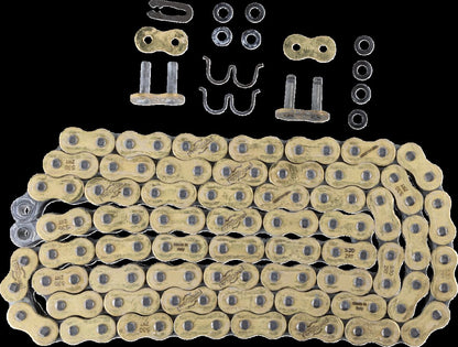 REGINA 530/136 ZRT 136 RIVET LINK 530 Z-RING PERFORMANCE REPLACEMENT DRIVE CHAIN / GOLD|BLACK / STEEL 136ZRT/00C