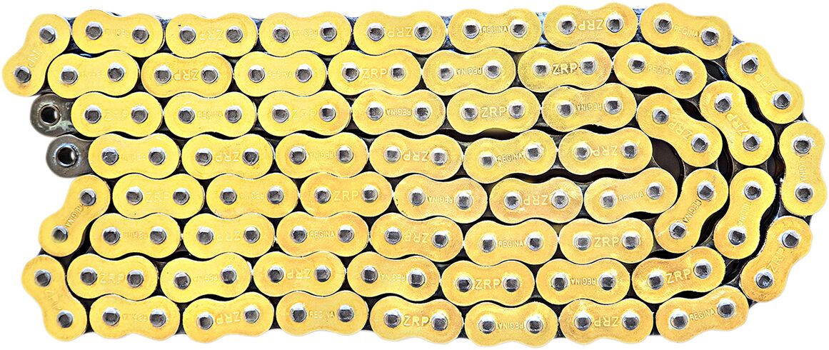 REGINA 530/136 ZRP2 136 RIVET LINK 530 Z-RING PERFORMANCE REPLACEMENT DRIVE CHAIN / GOLD / STEEL 136ZRP2/1004