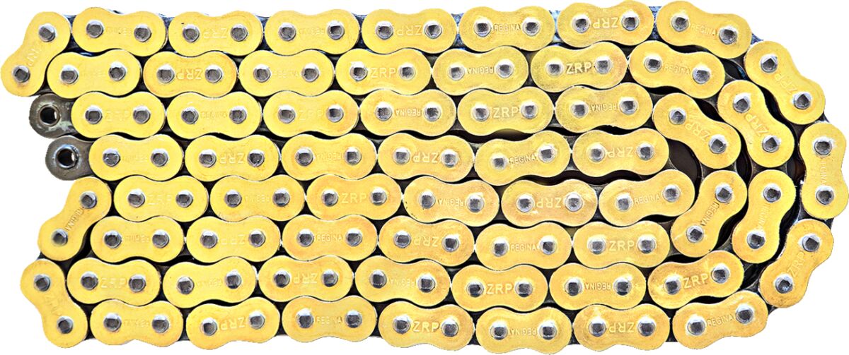 REGINA 530/136 ZRP2 136 RIVET LINK 530 Z-RING PERFORMANCE REPLACEMENT DRIVE CHAIN / GOLD / STEEL 136ZRP2/1004