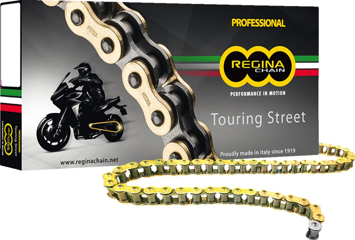 REGINA 525/137 ZRT 137 RIVET LINK 525 Z-RING PERFORMANCE REPLACEMENT DRIVE CHAIN / NATURAL / STEEL 137ZRT/018